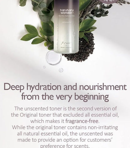 Haruharu Wonder Black Rice Hyaluronic Toner Fragrance Free