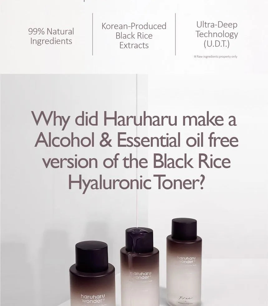 Haruharu Wonder Black Rice Hyaluronic Toner Fragrance Free