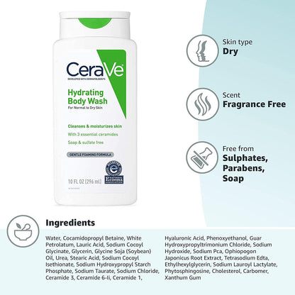 CeraVe Body Wash for Dry Skin 296ml