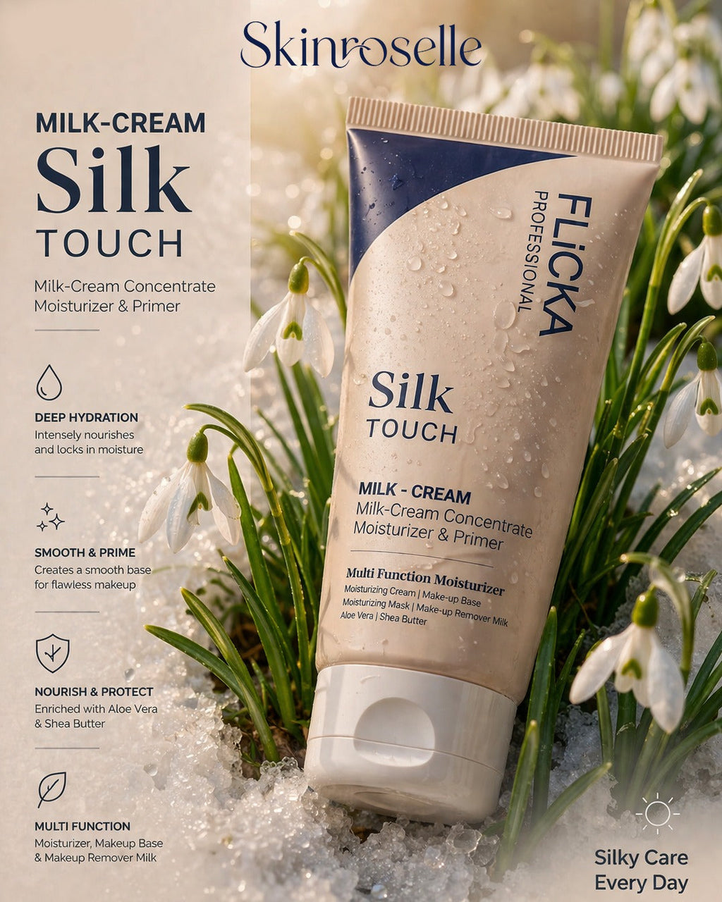 Flicka Silk Touch l Concentrate - Primer and Moisturizer