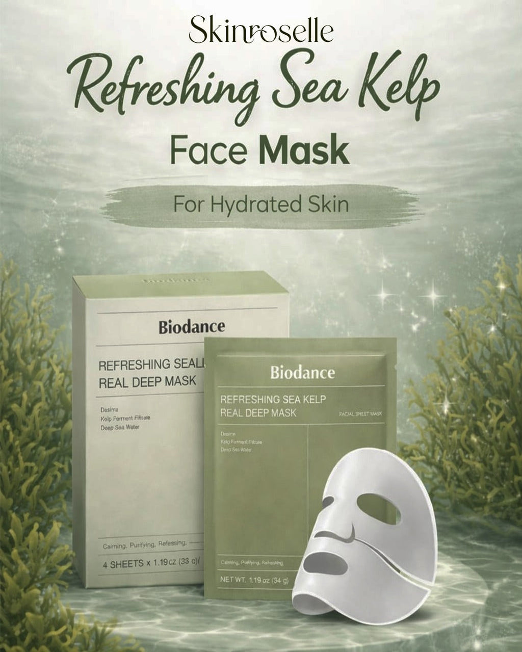 Biodance-Refreshing Sea Kelp Real Deep Mask